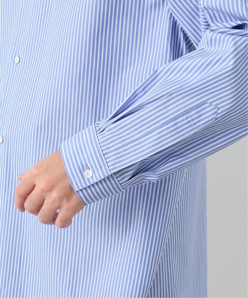 EDIFICE（エディフィス）の「【LA BOUCLE / ラブークル】レギュラーカラーシャツ ブルーストライプ（シャツ/ブラウス・メンズ・ブルー・2/1/3）」の14枚目の写真