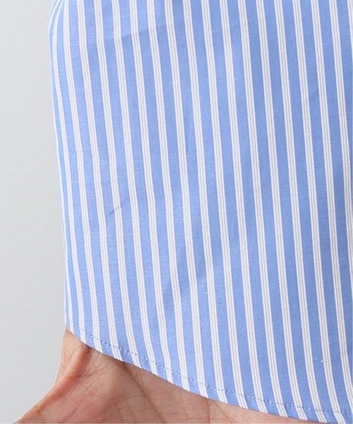 EDIFICE（エディフィス）の「【LA BOUCLE / ラブークル】レギュラーカラーシャツ ブルーストライプ（シャツ/ブラウス・メンズ・ブルー・2/1/3）」の8枚目の写真