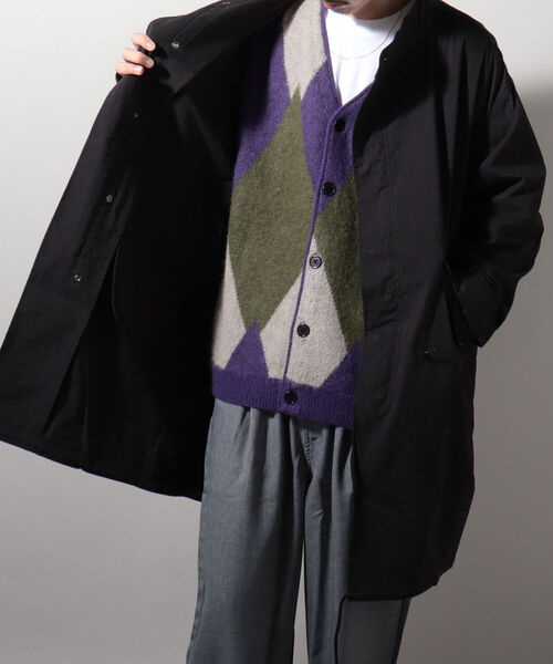 GLOSTER（グロスター）の「【予約分完売につき、リピート決定＆新色追加！】【GLOSTER/グロスター】モヘヤミックスカーディガン（カーディガン/ボレロ・メンズ・ブラック系その他/グレー系その他/ベージュ系その他/パープル系その他・FREE）」の8枚目の写真