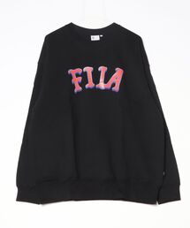 FILA/フィラ フレンチ裏毛 ロゴ入りクルースウェット