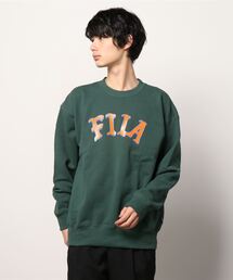 FILA/フィラ フレンチ裏毛 ロゴ入りクルースウェット