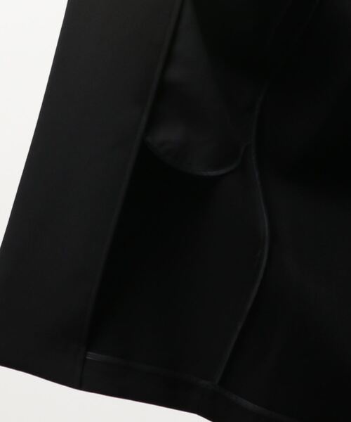 BENETTON (UNITED COLORS OF BENETTON)（ベネトンユナイテッドカラーズオブベネトン）の「7分袖スリーブBIGシルエットコート（ステンカラーコート・レディース・ブラック・38/42/44/40）」の2枚目の写真