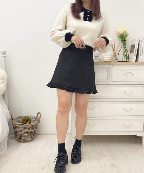 apres jour(アプレジュール)の「フリルデザインスカート【ZOZOTOWN限定アイテム】(スカート・レディース・その他/ブラック/モカ・X-LARGE/フリー)」の12枚目の写真