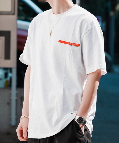 Subciety（サブサエティ）の「BOOTLEG BRAND S/S（Tシャツ/カットソー・メンズ・ブラック/ピンク/ホワイト・X-LARGE/MEDIUM/LARGE/XX-LARGE/SMALL）」の2枚目の写真