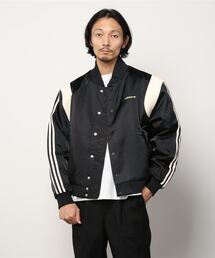 adidas サテン ジップアップジャケット 早い者勝ち adidas ルーズ サテン トラックトップ ジャケット