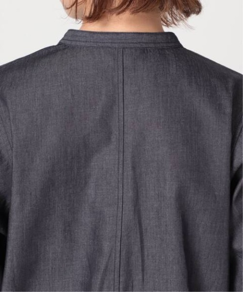 SLOBE IENA(スローブイエナ)の「LE DENIM タックスリーブブラウス【洗濯機使用可能】◆(シャツ/ブラウス・レディース・ネイビー・FREE)」の15枚目の写真