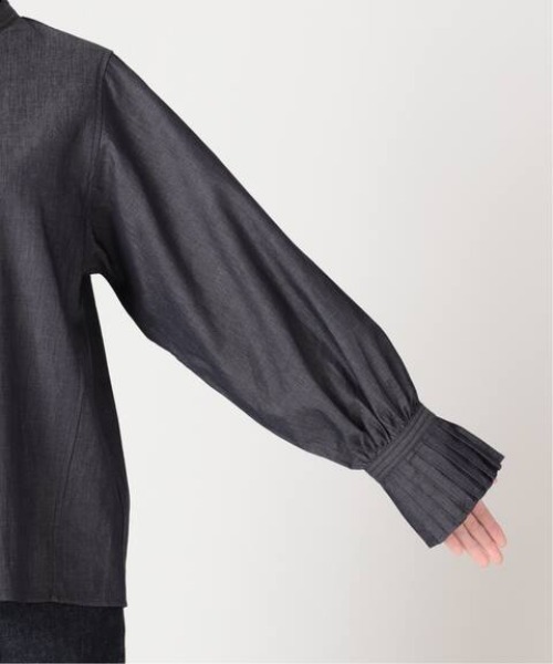 SLOBE IENA(スローブイエナ)の「LE DENIM タックスリーブブラウス【洗濯機使用可能】◆(シャツ/ブラウス・レディース・ネイビー・FREE)」の19枚目の写真