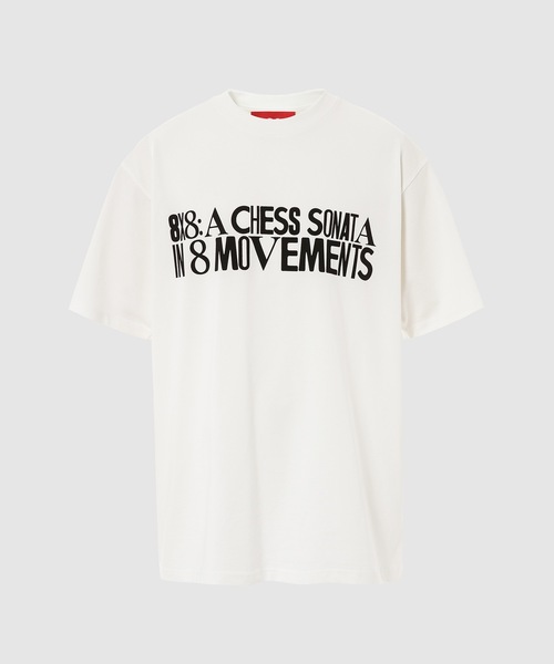 032c(ゼロスリーツーシー)の「CHESS S/S T-SHIRT(Tシャツ/カットソー・メンズ・ホワイト・M/L/XL)」の1枚目の写真