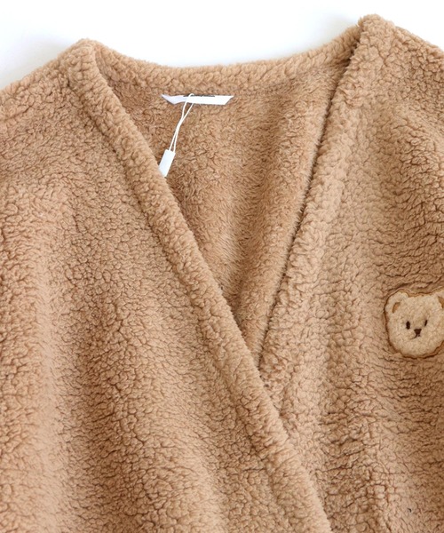 OSYAREVO（オシャレボ）の「テディベア ボアガウン ルームウェア（ガウン/バスローブ・レディース・ホワイト/ベージュ・FREE）」の20枚目の写真