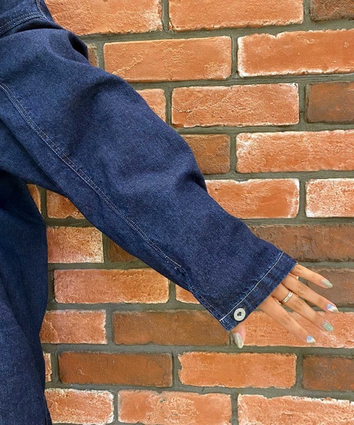 OLD BETTY'S（オールドベティーズ）の「【日本製】【OLD BETTY’S】Denim Pullover Loose Shirts（シャツ/ブラウス・レディース・インディゴブルー・FREE）」の5枚目の写真