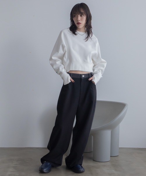 値下げ　カルヴェン ショート丈トレーナー  サイズS FREAK'S STORE トレーナー スウェット 限定展開 12oz Short