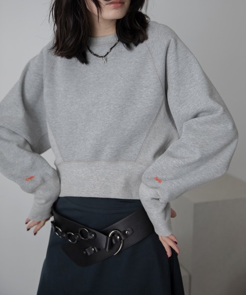 セール】ロゴ刺繍ショート丈トレーナー/新色追加/復刻カラー追加