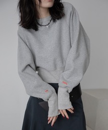 VACANCY（ヴァカンシー）の「ロゴ刺繍ショート丈トレーナー/新色追加/復刻カラー追加（スウェット）」