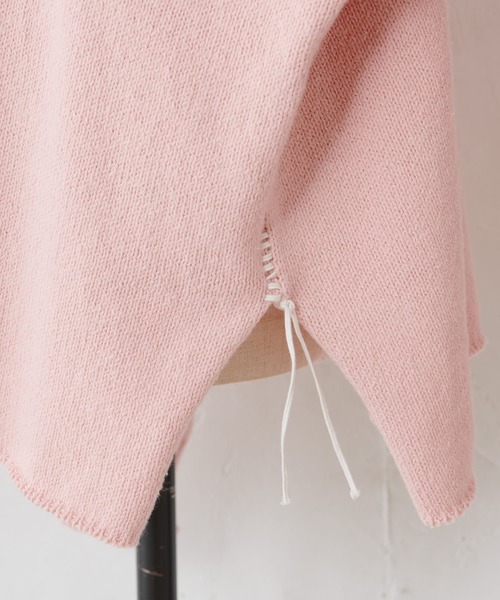 BEARDSLEY（ビアズリー）の「ヴァージンコットンの落ちわた100％を再生 リサイクルコットンプルオーバー（ニット/セーター・レディース・ピンク/ブルー・FREE）」の8枚目の写真
