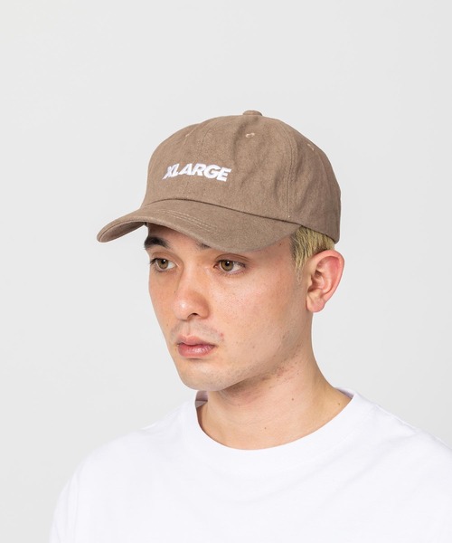 【大洋ホエールズ 超貴重】 L56~ 58 程度良い調整可能 ネイビー キャップ XLARGE（エクストララージ）の「WASHED STANDARD LOGO 6PANEL CAP