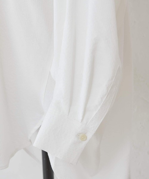 BEARDSLEY（ビアズリー）の「シャドーストライプシャツ（シャツ/ブラウス・レディース・ホワイト/ベビーピンク・FREE）」の16枚目の写真