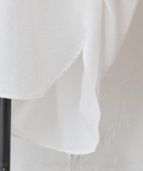 BEARDSLEY（ビアズリー）の「シャドーストライプシャツ（シャツ/ブラウス・レディース・ホワイト/ベビーピンク・FREE）」の10枚目の写真