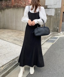 one after another NICE CLAUP | WEB限定　バックリボンマーメイドキャミワンピース(ワンピース)