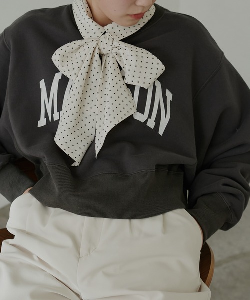 natural couture（ナチュラルクチュール）の「【大人ナチュ】マルチWAYリボンブラウス（シャツ/ブラウス・レディース・ドット/オフホワイト/ブルー・FREE）」の12枚目の写真