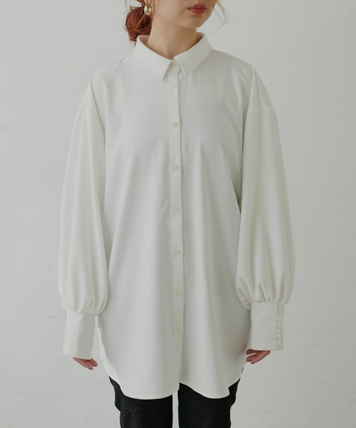 natural couture（ナチュラルクチュール）の「【大人ナチュ】マルチWAYリボンブラウス（シャツ/ブラウス・レディース・ドット/オフホワイト/ブルー・FREE）」の20枚目の写真