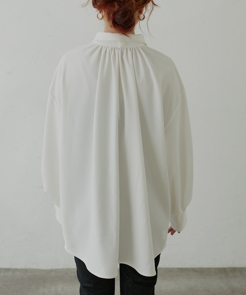 natural couture（ナチュラルクチュール）の「【大人ナチュ】マルチWAYリボンブラウス（シャツ/ブラウス・レディース・ドット/オフホワイト/ブルー・FREE）」の14枚目の写真