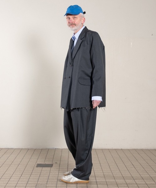 CAMIEL FORTGENS(カミエル フォートへンス)の「【CAMIEL FORTGENS】 suit pants wool woven / herringbone(スラックス・メンズ・チャコールグレー・MEDIUM/SMALL)」の6枚目の写真