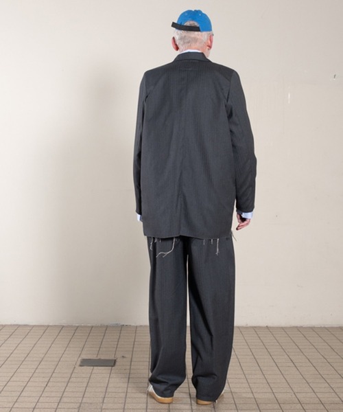 CAMIEL FORTGENS(カミエル フォートへンス)の「【CAMIEL FORTGENS】 suit pants wool woven / herringbone(スラックス・メンズ・チャコールグレー・MEDIUM/SMALL)」の5枚目の写真