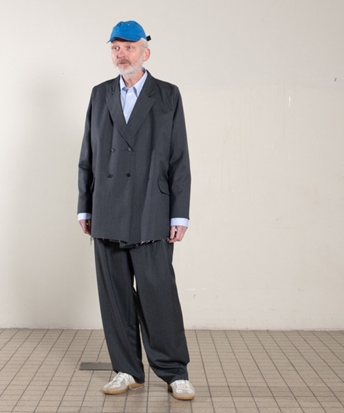 CAMIEL FORTGENS(カミエル フォートへンス)の「【CAMIEL FORTGENS】 suit pants wool woven / herringbone(スラックス・メンズ・チャコールグレー・MEDIUM/SMALL)」の7枚目の写真