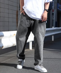 CORPUS　SELECT | 10oz ケミカルウォッシュ ワイドバギーデニムパンツ(デニムパンツ)