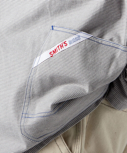SMITH'S（スミス）の「【SMITH'S AMERICAN／スミス アメリカン】2ポケット ステッチ ロングスリーブTシャツ（Tシャツ/カットソー・メンズ・ホワイト/グレー/ホワイト系その他4・MEDIUM/LARGE）」の14枚目の写真