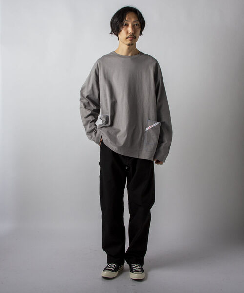 SMITH'S（スミス）の「【SMITH'S AMERICAN／スミス アメリカン】2ポケット ステッチ ロングスリーブTシャツ（Tシャツ/カットソー・メンズ・ホワイト/グレー/ホワイト系その他4・MEDIUM/LARGE）」の17枚目の写真