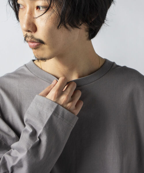 SMITH'S（スミス）の「【SMITH'S AMERICAN／スミス アメリカン】2ポケット ステッチ ロングスリーブTシャツ（Tシャツ/カットソー・メンズ・ホワイト/グレー/ホワイト系その他4・MEDIUM/LARGE）」の12枚目の写真