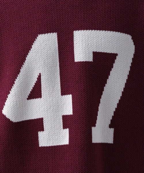 BAYFLOW(ベイフロー)の「HAPPYニットプルオーバー(ニット/セーター・メンズ・ベージュ/イエロー/ボルドー/ブラック/グリーン/ネイビー・MEDIUM/LARGE)」の8枚目の写真