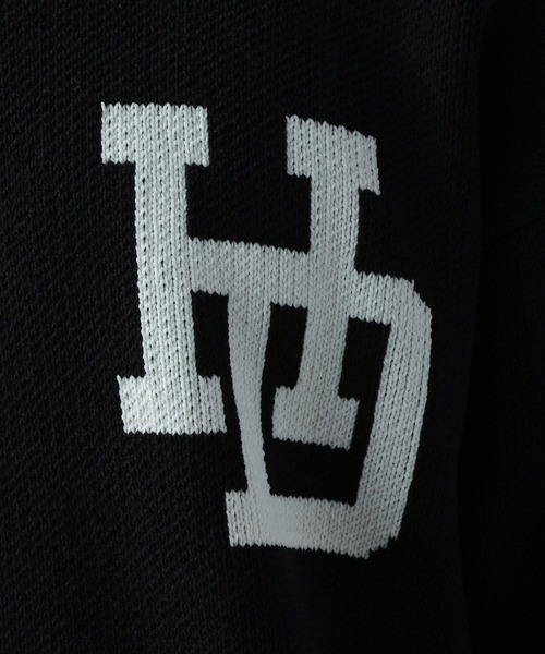 BAYFLOW(ベイフロー)の「HAPPYニットプルオーバー(ニット/セーター・メンズ・ベージュ/イエロー/ボルドー/ブラック/グリーン/ネイビー・MEDIUM/LARGE)」の13枚目の写真