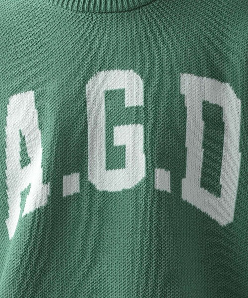 BAYFLOW(ベイフロー)の「HAPPYニットプルオーバー(ニット/セーター・メンズ・ベージュ/イエロー/ボルドー/ブラック/グリーン/ネイビー・MEDIUM/LARGE)」の9枚目の写真