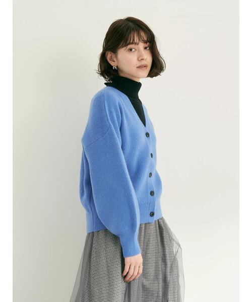 YECCA VECCA(イェッカヴェッカ)の「・Vネックニットカーディガン(カーディガン/ボレロ・レディース・ブラック/グリーン/ブルー/パープル・FREE)」の13枚目の写真