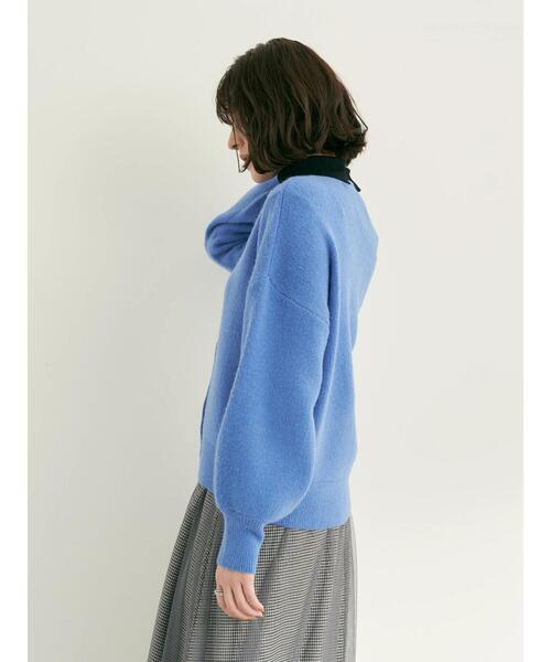 YECCA VECCA(イェッカヴェッカ)の「・Vネックニットカーディガン(カーディガン/ボレロ・レディース・ブラック/グリーン/ブルー/パープル・FREE)」の15枚目の写真