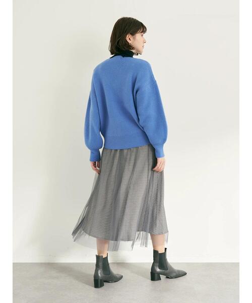 YECCA VECCA(イェッカヴェッカ)の「・Vネックニットカーディガン(カーディガン/ボレロ・レディース・ブラック/グリーン/ブルー/パープル・FREE)」の10枚目の写真