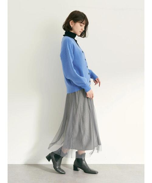 YECCA VECCA(イェッカヴェッカ)の「・Vネックニットカーディガン(カーディガン/ボレロ・レディース・ブラック/グリーン/ブルー/パープル・FREE)」の20枚目の写真