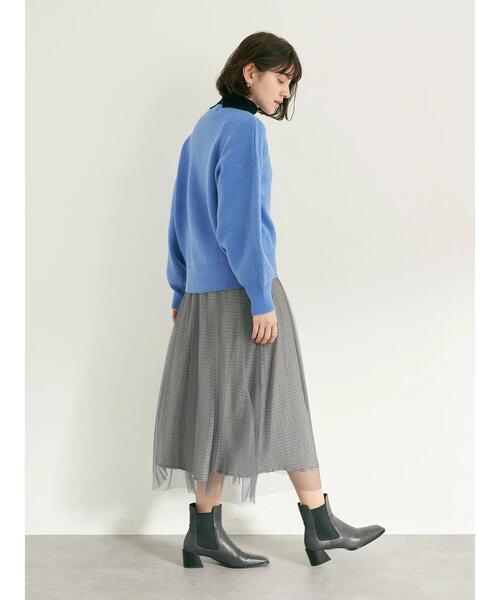 YECCA VECCA(イェッカヴェッカ)の「・Vネックニットカーディガン(カーディガン/ボレロ・レディース・ブラック/グリーン/ブルー/パープル・FREE)」の14枚目の写真