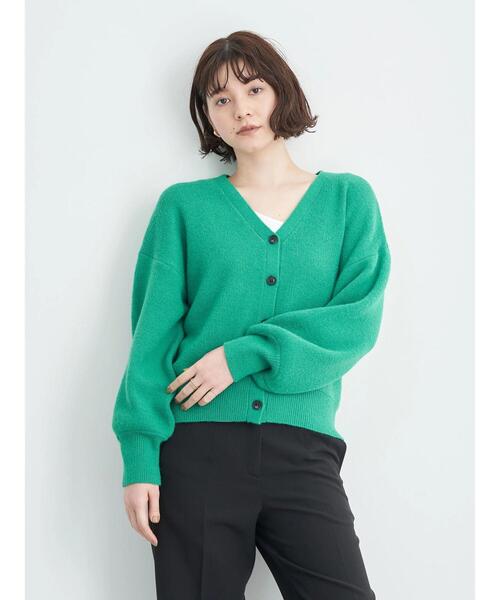 YECCA VECCA(イェッカヴェッカ)の「・Vネックニットカーディガン(カーディガン/ボレロ・レディース・ブラック/グリーン/ブルー/パープル・FREE)」の18枚目の写真