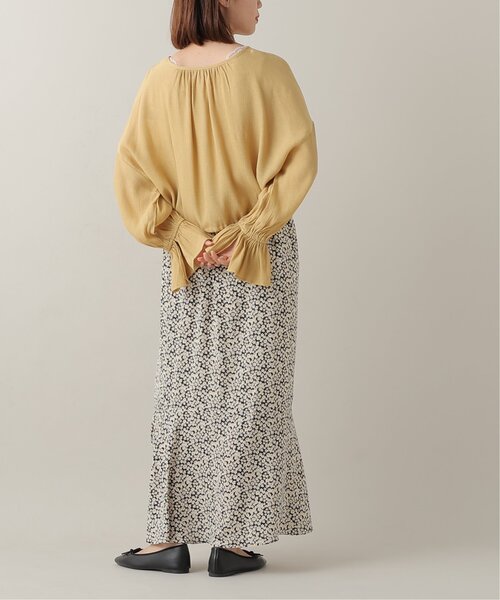 frames RAY CASSIN（フレームスレイカズン）の「デシンデイジー柄マーメイドスカート（スカート・レディース・ブラック/グリーン・FREE）」の15枚目の写真