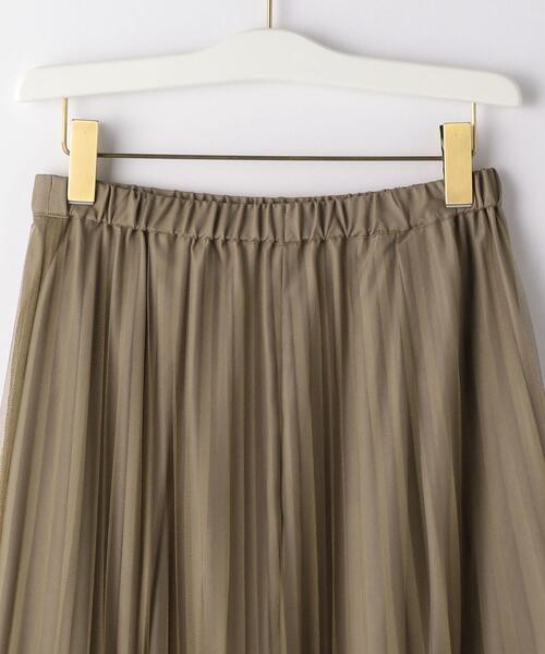 UNITED ARROWS LTD. OUTLET(ユナイテッドアローズアウトレット)の「<A DAY IN THE LIFE>チュールプリーツスカート(スカート・レディース・ブラック/オリーブ・FREE)」の4枚目の写真