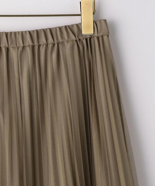 UNITED ARROWS LTD. OUTLET(ユナイテッドアローズアウトレット)の「<A DAY IN THE LIFE>チュールプリーツスカート(スカート・レディース・ブラック/オリーブ・FREE)」の6枚目の写真