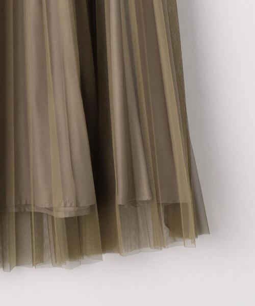 UNITED ARROWS LTD. OUTLET(ユナイテッドアローズアウトレット)の「<A DAY IN THE LIFE>チュールプリーツスカート(スカート・レディース・ブラック/オリーブ・FREE)」の7枚目の写真
