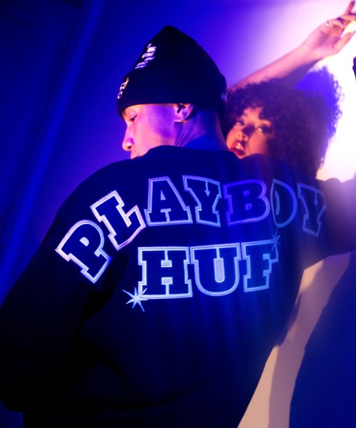 新品未使用 HUF x PLAYBOY コラボ ニット帽 ビーニー HUF（ハフ）の「PLAYBOY MONTHS BEANIE / HUF ビーニー ニット帽