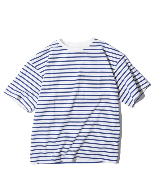 カメさん専用！HARVESTY白×青ボーダー半袖T HARVESTY白×青ボーダー半袖T