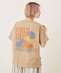CUBE SUGAR（キューブシュガー）の「バンダナバックプリントグラフィックロゴ半袖Tシャツ（Tシャツ/カットソー）」