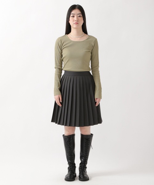 ALAND（エーランド）の「3.3Field Trip／プリーツミニスカート  2273863（スカート・レディース・ブラック/ベージュ/グレー/オフホワイト/ネイビー・FREE）」の18枚目の写真