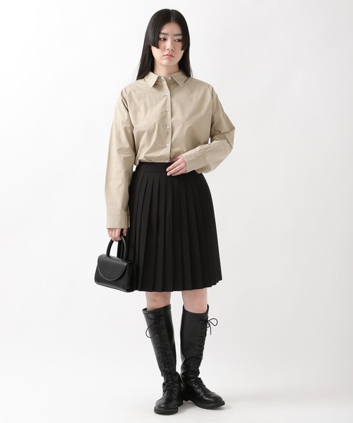 ALAND（エーランド）の「3.3Field Trip／プリーツミニスカート  2273863（スカート・レディース・ブラック/ベージュ/グレー/オフホワイト/ネイビー・FREE）」の21枚目の写真